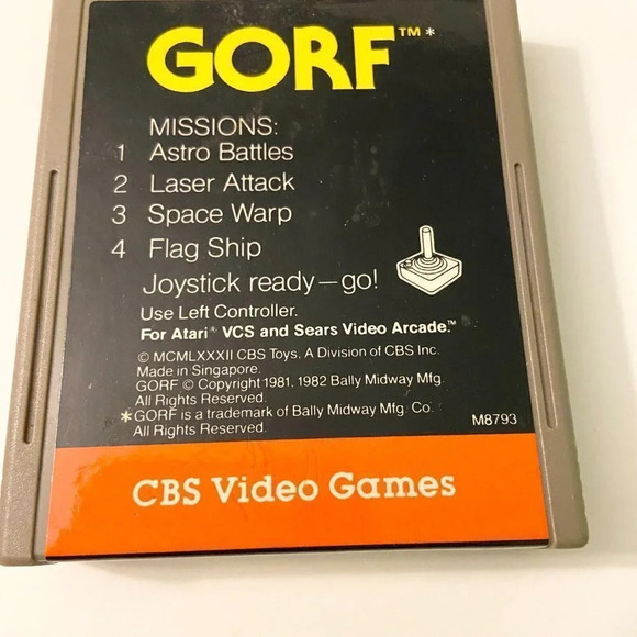 Vintage 1982 Gorf Atari 2600 Game CBS Video Game - Picture 9 of 10